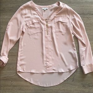Eden Ruth Pink Long Sleeve Blouse